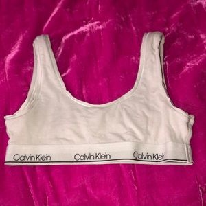 White Calvin Klein bra